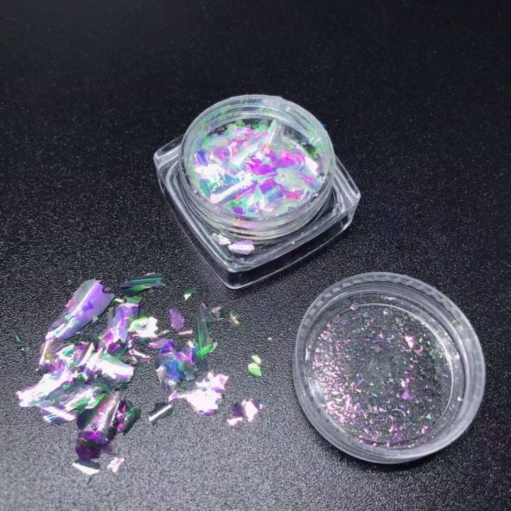 K209SR new chameleon opal flakes Ice Transparent 