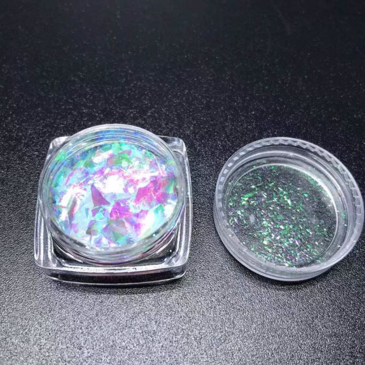 K210SG new chameleon opal flakes Ice Transparent 