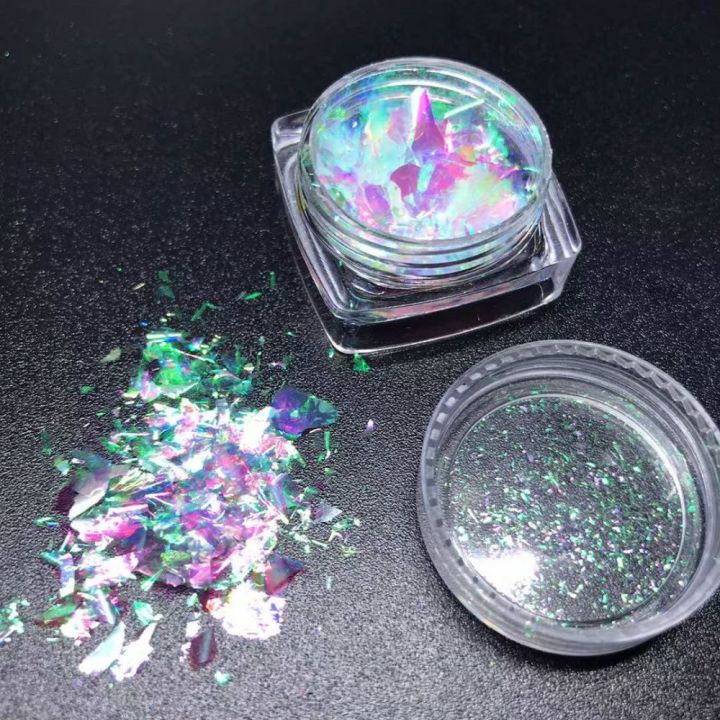 K210SG new chameleon opal flakes Ice Transparent 