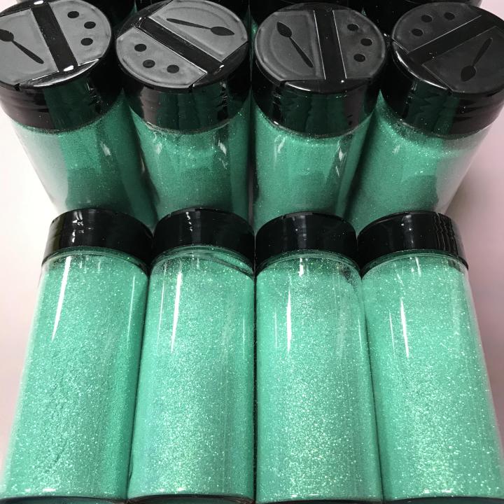 2.8 oz shakers glitter custom neon green fine glitter C20