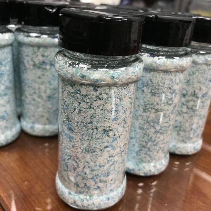 2 oz shakers glitter custom KW007 chunky mix
