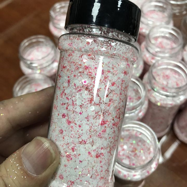 2 oz shakers glitter custom KW010 chunky mix