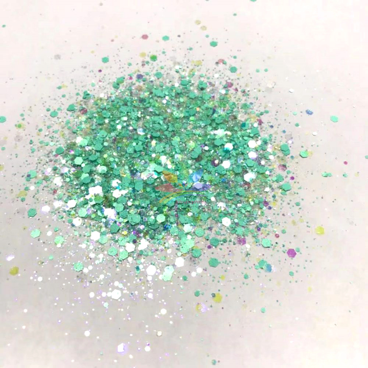 KDIS02  Nail Art Mixed High Shiny iridescent Dream icing Sugar DIY Glitter