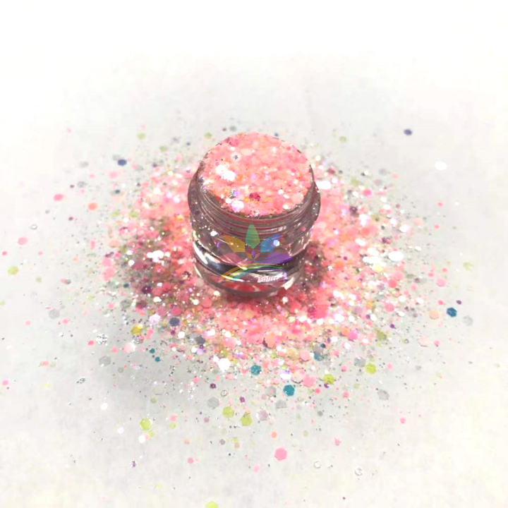 KDIS04  Nail Art Mixed High Shiny iridescent Dream icing Sugar DIY Glitter