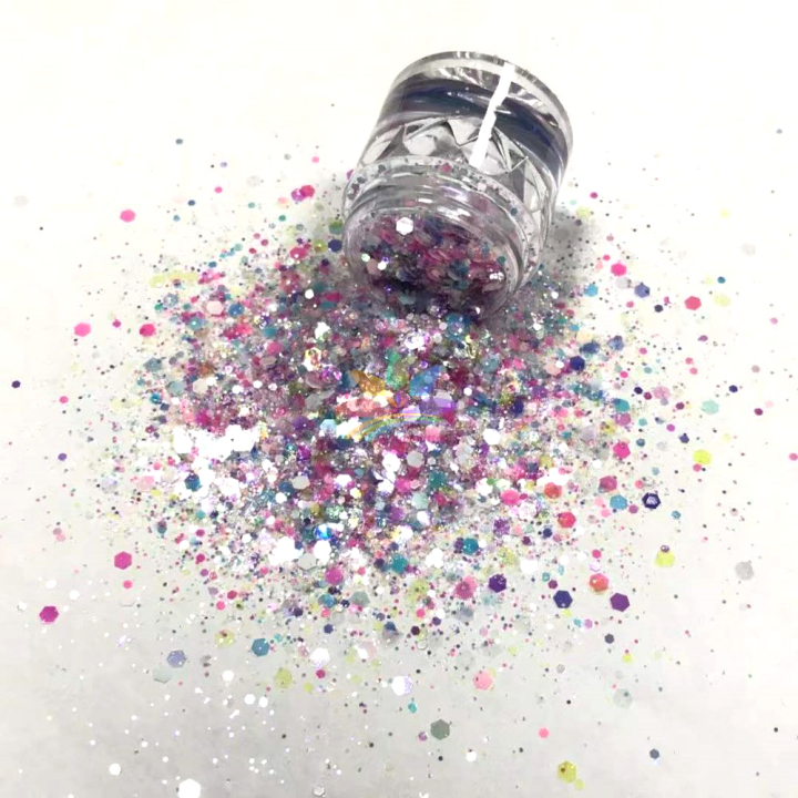KDIS06  Nail Art Mixed High Shiny iridescent Dream icing Sugar DIY Glitter