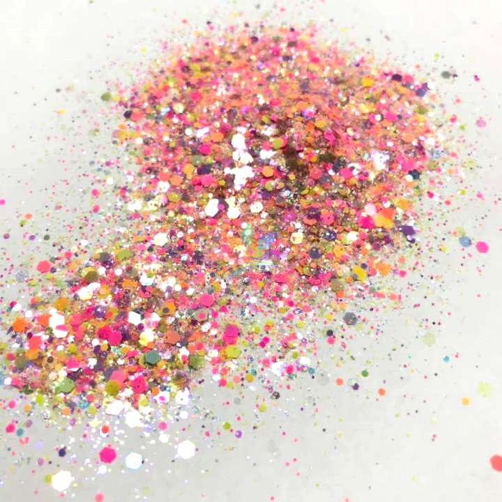 KDIS01  Nail Art Mixed High Shiny iridescent Dream icing Sugar DIY Glitter