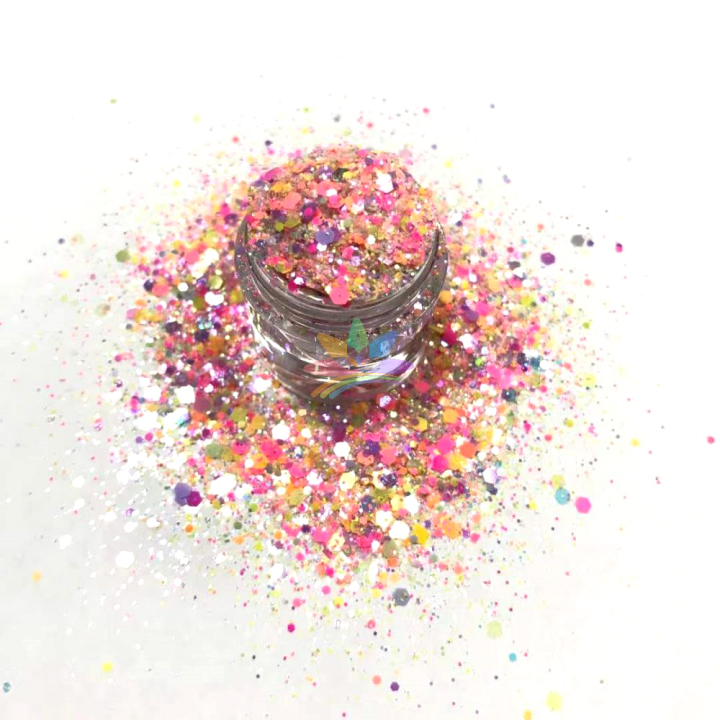 KDIS01  Nail Art Mixed High Shiny iridescent Dream icing Sugar DIY Glitter