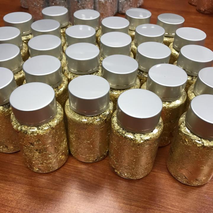 Gold Flakes Gold Leaf Foil Flakes  for DIY handmade craft epoxy Cosmetic Pigment Ink Pigments resin craft