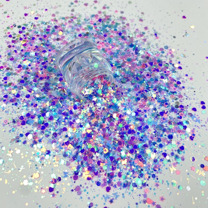 BTF16   New glitters mixed colors and stars hearts butterfly  for nail body makeup hair decoration glitter slimes resin and craft