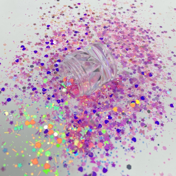 BTF19   New glitters mixed colors and stars hearts butterfly  for nail body makeup hair decoration glitter slimes resin and craft