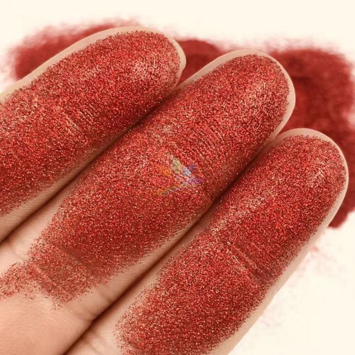 LB300  holographic red ultra fine glitter 0.08mm 