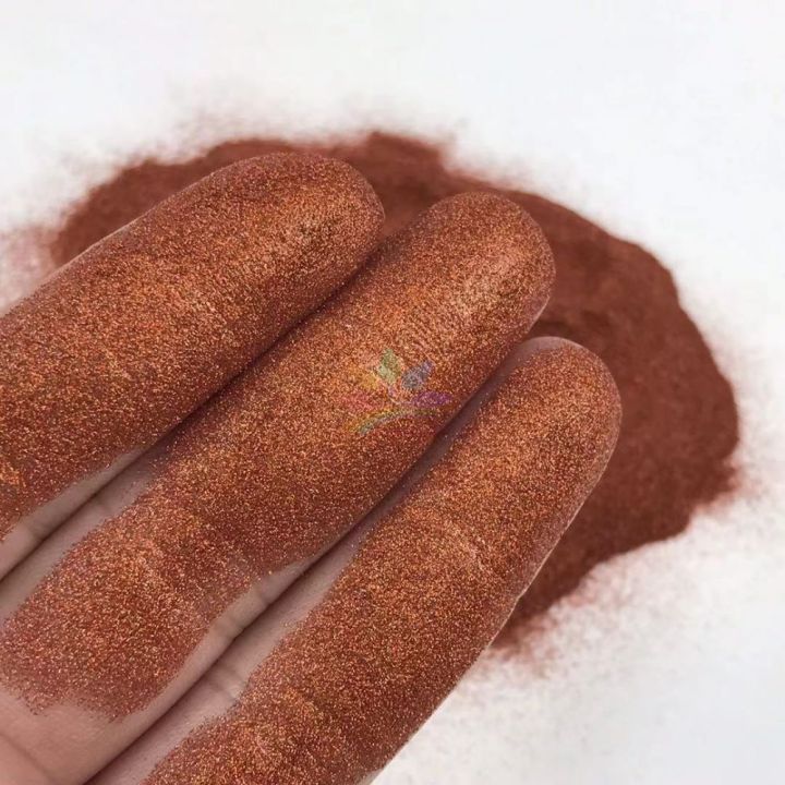 LB401  holographic copper ultra fine glitter 0.08mm 