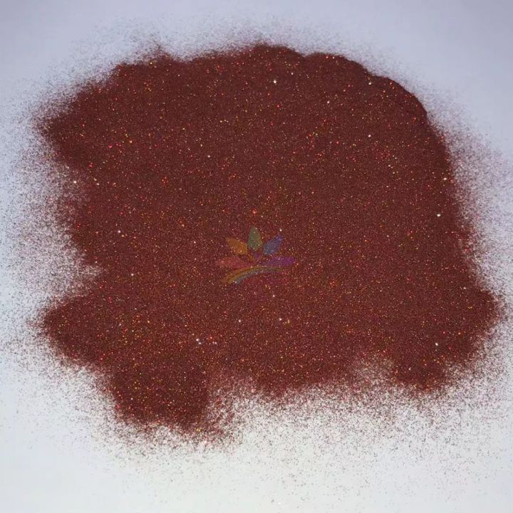LB400  holographic copper ultra fine glitter 0.08mm 