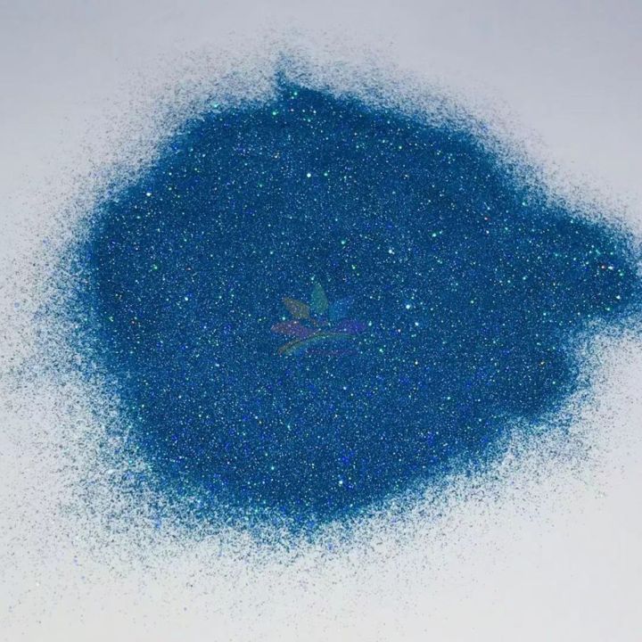 LB700  holographic blue  ultra fine glitter 0.08mm 