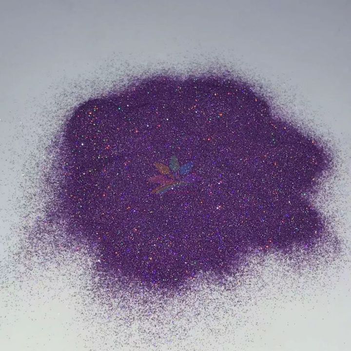 LB802  holographic purple   ultra fine glitter 0.08mm 