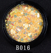 B016 chunky mix uv change glitter 