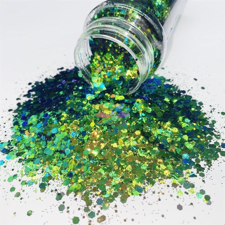 BSLC013  Chunky mix  High quality color shift glitter polyester iridescent glitter
