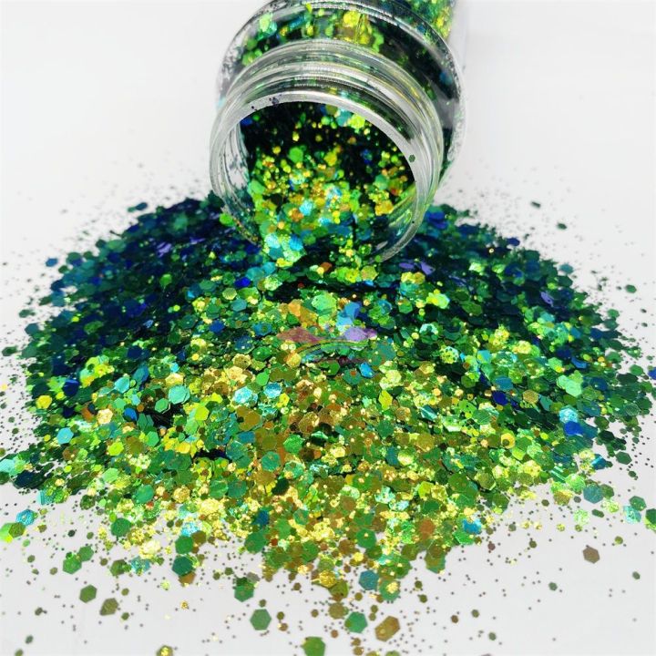 BSLC013  Chunky mix  High quality color shift glitter polyester iridescent glitter