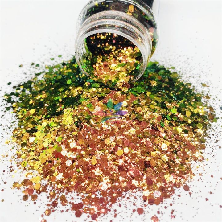 BSLC015  Chunky mix  High quality color shift glitter polyester iridescent glitter