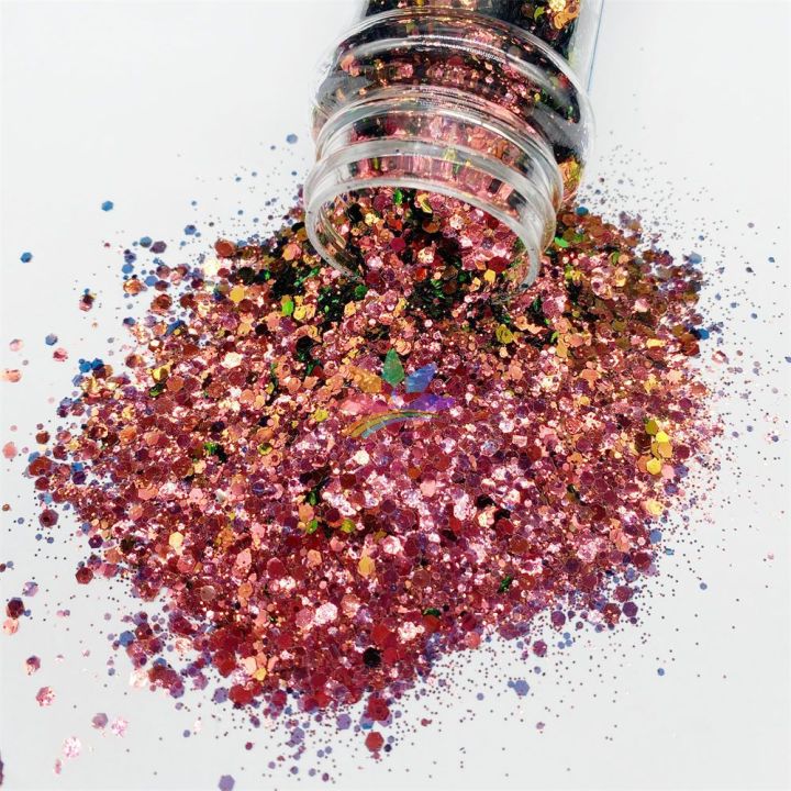 BSLC016  Chunky mix  High quality color shift glitter polyester iridescent glitter