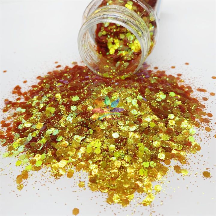 BSLC019  Chunky mix  High quality color shift glitter polyester iridescent glitter