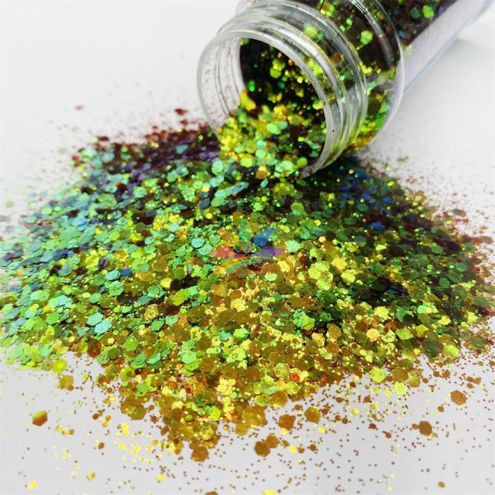 BSLC020  Chunky mix  High quality color shift glitter polyester iridescent glitter
