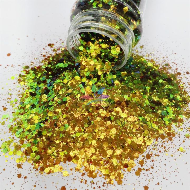 BSLC020  Chunky mix  High quality color shift glitter polyester iridescent glitter
