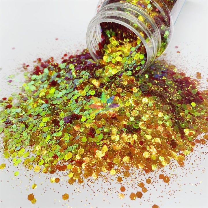 BSLC021   Chunky mix  High quality color shift glitter polyester iridescent glitter