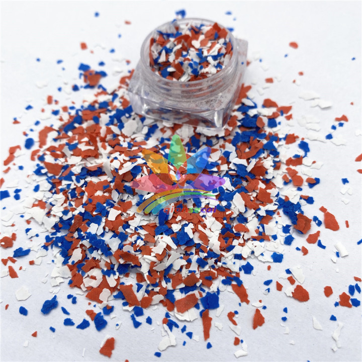 SQY334   Bulk Polyester man glitter Irregular flakes  