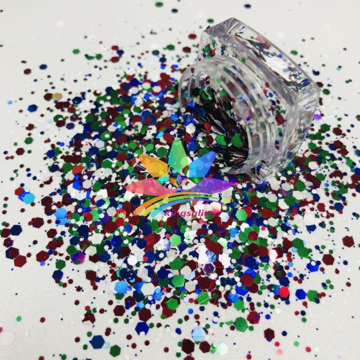 SD085   Hot Selling christmas mixed colors chunky Glitter for decoration craft nails resin 