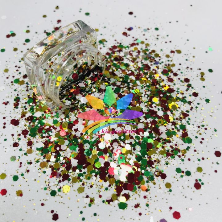 SD086   Hot Selling christmas mixed colors chunky Glitter for decoration craft nails resin 