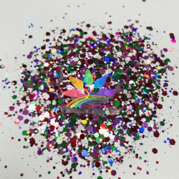 SD091   Hot Selling christmas mixed colors chunky Glitter for decoration craft nails resin 