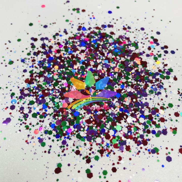 SD093   Hot Selling christmas mixed colors chunky Glitter for decoration craft nails resin 