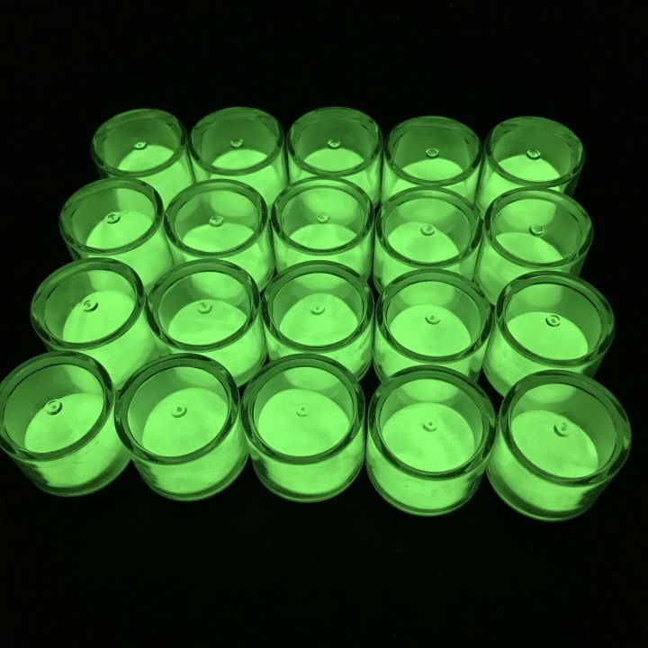 GL01 glow pigment yellow green  glow in the dark 10 grams in one jar 