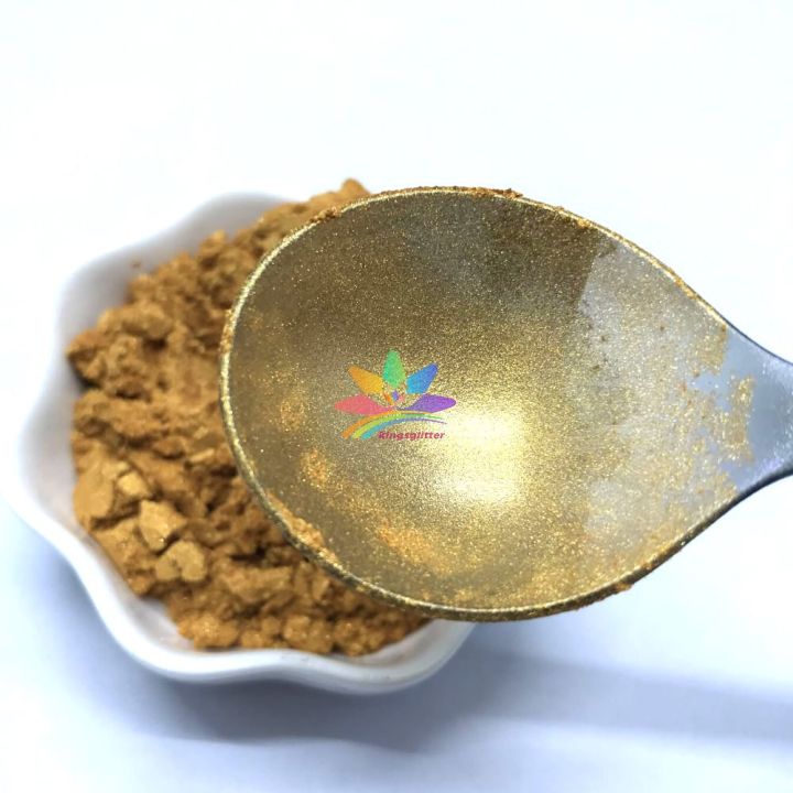KMC302    Gold color Mica Powder Epoxy Resin Color Pigment Natural Dye Colorant