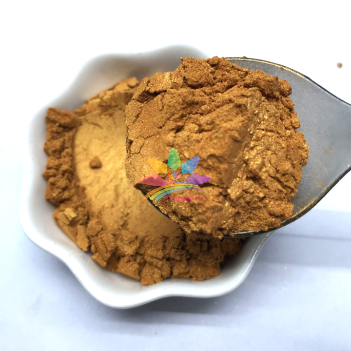 KMC319    Red Gold color Mica Powder Epoxy Resin Color Pigment Natural Dye Colorant