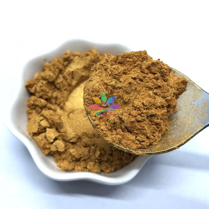 KMC303     Gold color Mica Powder Epoxy Resin Color Pigment Natural Dye Colorant