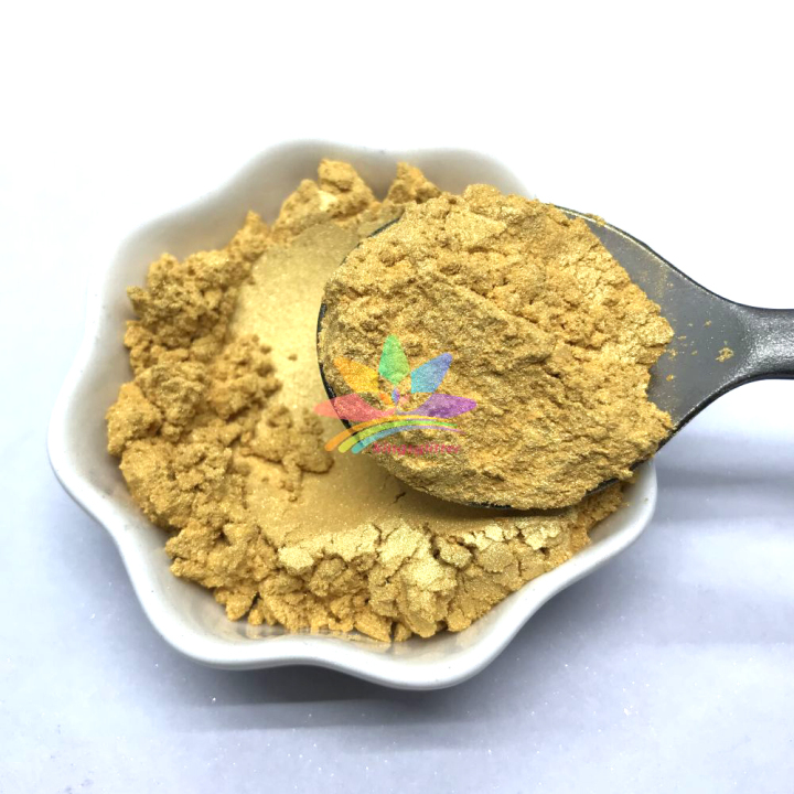 KMC300    Pearl Gold color Mica Powder Epoxy Resin Color Pigment Natural Dye Colorant