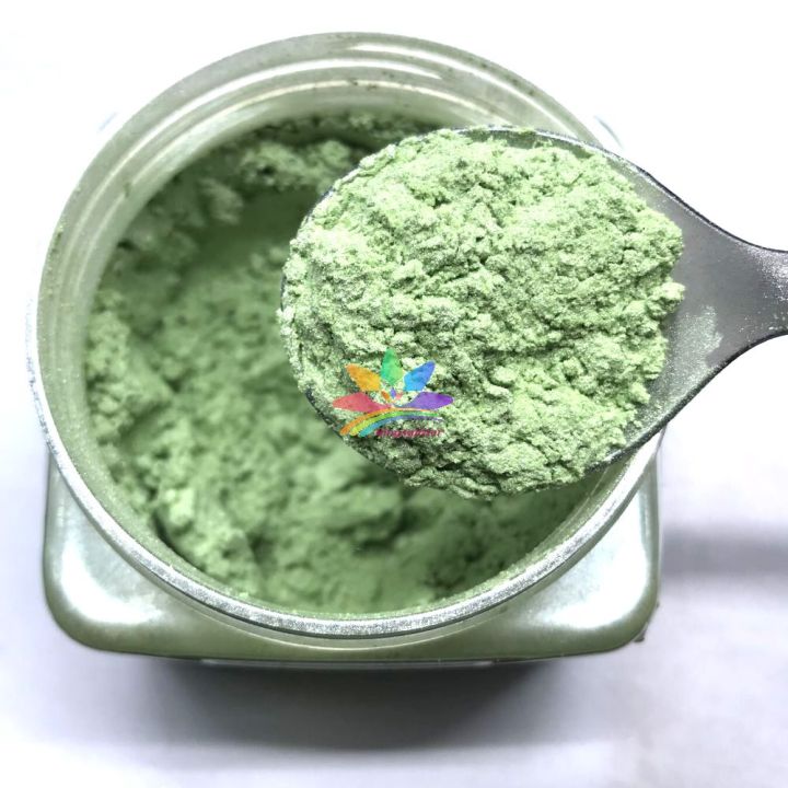 KMC406   light green color Mica Powder Epoxy Resin Color Pigment Natural Dye Colorant
