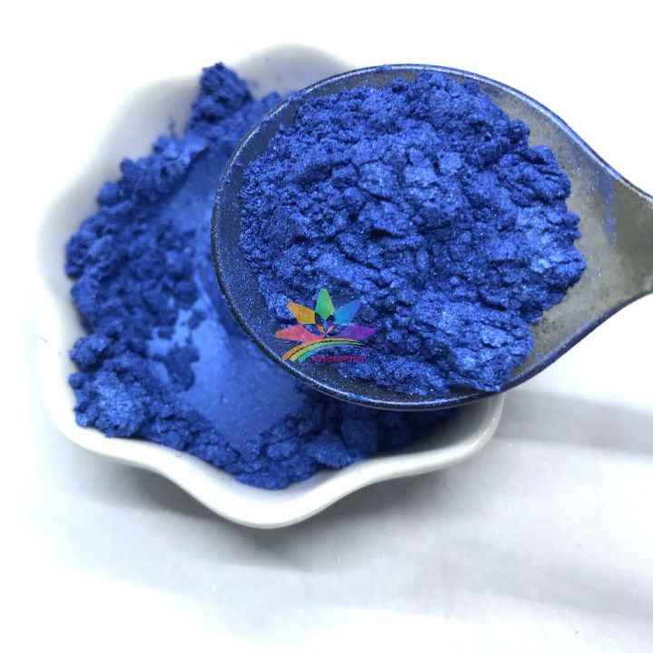KMC425   iridescent blue color Mica Powder Epoxy Resin Color Pigment Natural Dye Colorant