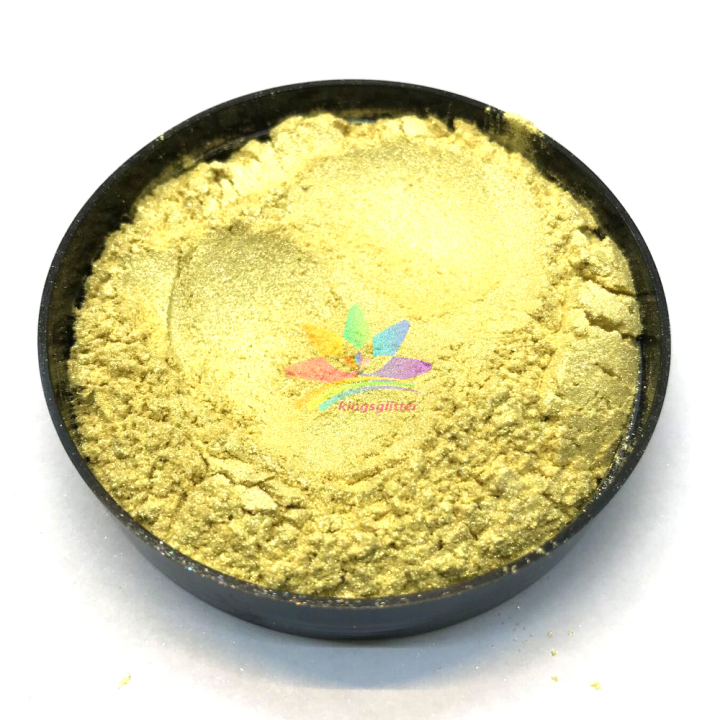 KMC491  lemon yellow color Mica Powder Epoxy Resin Color Pigment Natural Dye Colorant