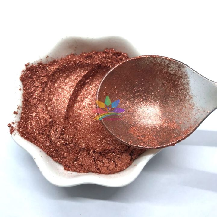 KMC5321   flash red brown color Mica Powder Epoxy Resin Color Pigment Natural Dye Colorant