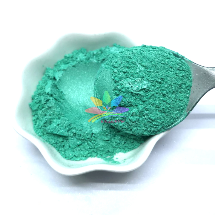 KMCG5    Jade green color Mica Powder Epoxy Resin Color Pigment Powder