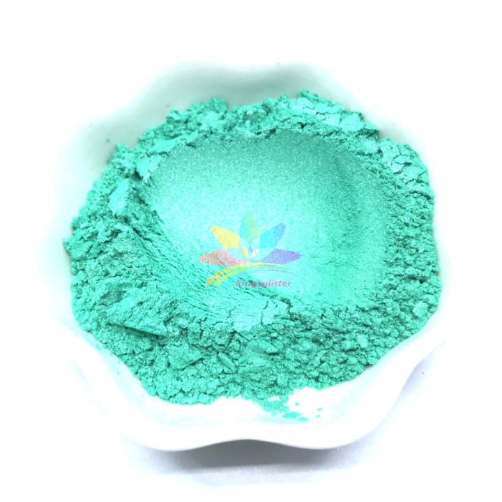 KMCG5    Jade green color Mica Powder Epoxy Resin Color Pigment Powder