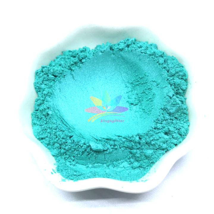 KMCG13   iridescent sky green color Mica Powder Epoxy Resin Color Pigment Powder