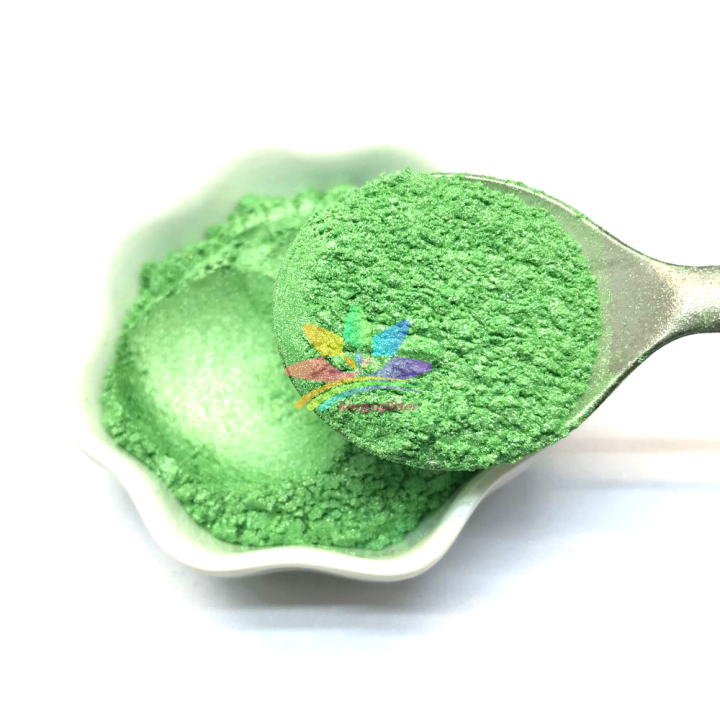 KMCG16   neon  green color Mica Powder Epoxy Resin Color Pigment Powder