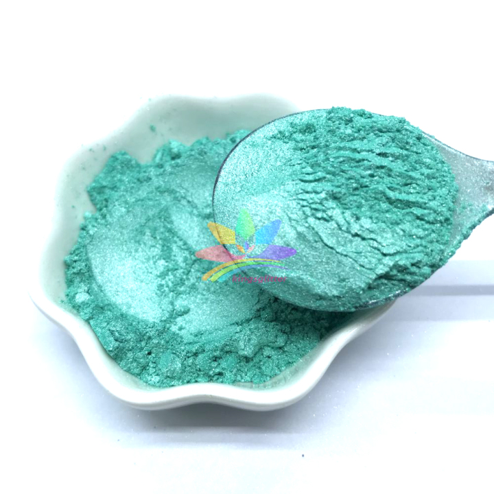 KMCG10   pearl green  color Mica Powder Epoxy Resin Color Pigment Powder