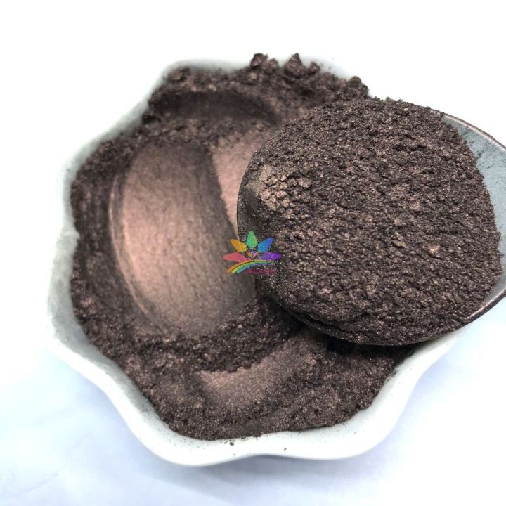 KMCP7   Brazilian dark coffee color Mica Powder Epoxy Resin Color Pigment Powder