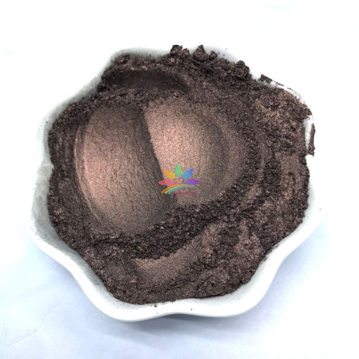 KMCP7   Brazilian dark coffee color Mica Powder Epoxy Resin Color Pigment Powder