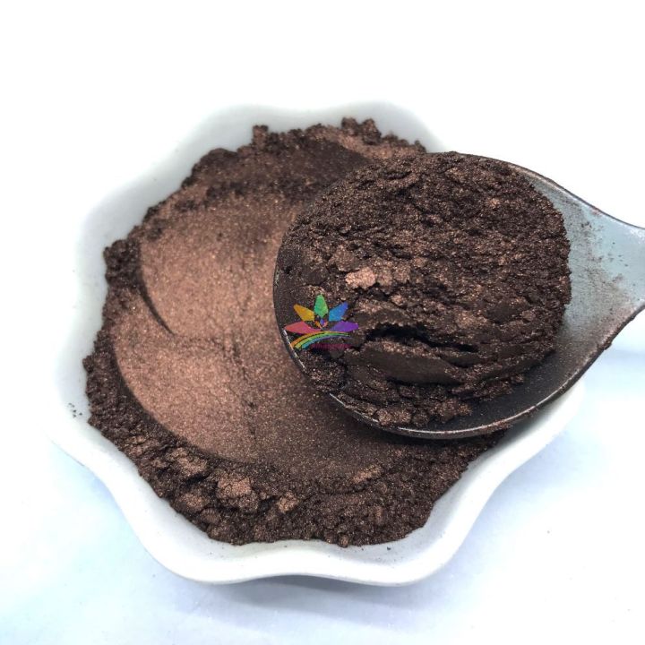 KMCP8   royal coffee color Mica Powder Epoxy Resin Color Pigment Powder